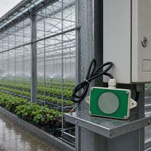 เซ็นเซอร์ตรวจจับสภาพอากาศ ฝน หิมะ RS485 Modbus-RTU ระบบตรวจจับแบบดิจิตอล คอยล์ทำความร้อนในตัว ความต้านทานกระแสไฟ AC ติดผนัง 15 ° - Product Image 2