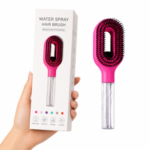 <span class=keywords><strong>Cepillos</strong></span> de Pelo <span class=keywords><strong>Profesionales</strong></span> de Fábrica, Venta al por Mayor, Logotipo Personalizado, Antiestáticos, Desenredantes, 3 en 1, Cepillo <span class=keywords><strong>para</strong></span> <span class=keywords><strong>Cabello</strong></span> con Pulverizador de Agua - Product Image 1