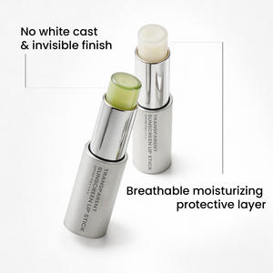 OEM ODM <span class=keywords><strong>SPF</strong></span> <span class=keywords><strong>50</strong></span> PA++++ <span class=keywords><strong>Stick</strong></span> solaire transparent pour les lèvres, hydratant longue durée, protection UV, baume à lèvres invisible pour le soin des lèvres - Product Image 6