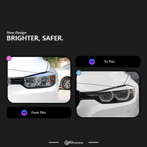 Luces de Coche AKD para <span class=keywords><strong>BMW</strong></span> Serie 3 F30 F31 F35 2012-2018 Estilo Ikon DRL con Cambio de Ojos de Ángel Accesorios Automotrices - Product Image 2