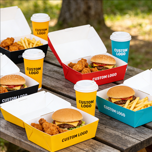 Custom Luxury Food <b>Packaging</b> Paper Boxes for Restaurant Disposable Custom Paper Food Box - Product Image 3