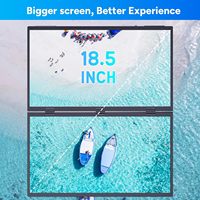 Monitor Portátil Dual de 18.5 Pulgadas, 1080P FHD IPS, 100Hz, Retroiluminación LED, Plegable, Extensor de Pantalla para Portátil, Conexión USB-C Plug and Play para Viajes