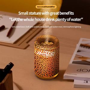 เครื่องเพิ่มความชื้นในอากาศแบบตั้งโต๊ะขนาดเล็กพกพา รุ่น Cross Border พร้อมฟังก์ชั่นพ่นไอน้ำแบบเปลวไฟ และกระจายกลิ่นหอม - Product Image 3