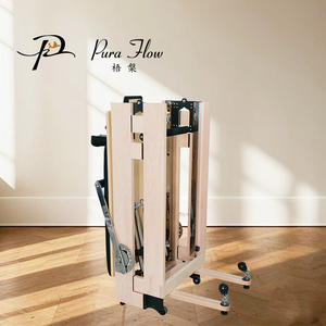 Chuyên nghiệp Tím Pilates Cải Cách máy bền di động đa mục đích có thể gập lại trượt bụng thiết bị tập thể dục lõi - Product Image 4