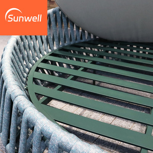 Nội thất sân vườn nhôm đôi Sun <span class=keywords><strong>Lounger</strong></span> ngoài trời đệm ngày giường <span class=keywords><strong>Patio</strong></span> dây ngoài trời đi văng cho bên hồ bơi - Product Image 3