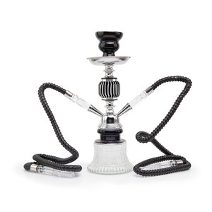 Nueva Cachimba Árabe de Aluminio con Doble Tubo Esmerilado, Pequeña, de Metal, de Alta Gama, para KTV y Bares, con Tubo de Vidrio Especial, Set para Fumar - Product Image 2