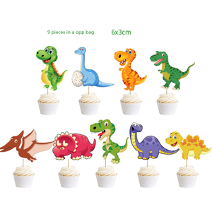 Set Decorazioni per Feste a Tema <span class=keywords><strong>Dinosauri</strong></span>: Bandierine, Topper per Torta, Ornamenti a Spirale per Compleanno Bambini - Product Image 3