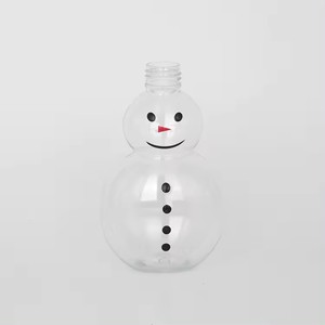 Bouteille bonhomme de neige de Noël en plastique pour animaux de compagnie poupée de dessin animé pour enfants bouteille de shampooing et de lotion de bain bouteille de boisson en forme portable 2024 - Product Image 5