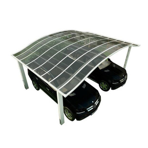 Cochera de aluminio Hesswei con techo de policarbonato, cobertizo metálico engrosado para patio residencial o fábrica - Product Image 1