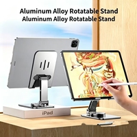 Entièrement en alliage d'aluminium pliable à 360° °   Support de bureau rotatif pour téléphone et tablette