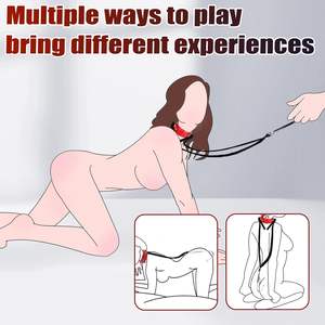 Ensemble de bondage anal BDSM avec chaîne <span class=keywords><strong>en</strong></span> cuir, laisse, collier, acier inoxydable, jouet fétiche pour <span class=keywords><strong>jeu</strong></span> de rôle <span class=keywords><strong>en</strong></span> <span class=keywords><strong>couple</strong></span> SM - Product Image 5
