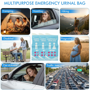 Bolsa de Orina Desechable para Viajes, Auto, Camping, Emergencias, Unisex, para Hombres y Mujeres, para Vómitos y Tráfico - Product Image 6