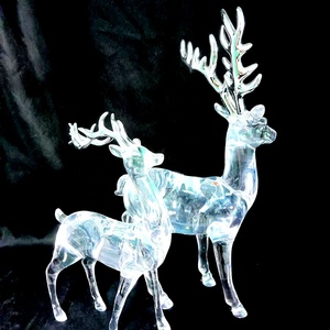 Adorno Navideño Decorativo de Acrílico Transparente con Forma de Ciervo Pequeño, en Oferta - Product Image 6