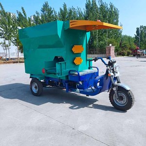 รถผสมอาหารสัตว์แบบเดินหน้าได้ พร้อมเครื่องป้อนอาหาร TMR แบบ Single Auger สำหรับปศุสัตว์ เช่น โค แกะ ม้า ในฟาร์ม - Product Image 3