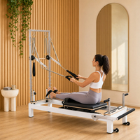 Machine de Pilates Reformer avec demi-tourneuse et système de barres à ressorts pour équipement de fitness de studio de Pilates