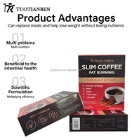 Café instantané amer Arabica sans sucre Nature Healthy pour adultes, régime minceur, brûle les graisses rapidement, perte de poids rapide, boîte