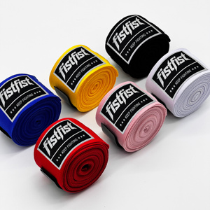 Fabrication OEM ODM, logo personnalisé, vente directe d'usine, bandages en coton pour les mains, 5 m, respirants, durables, pour la <span class=keywords><strong>boxe</strong></span>, le Muay Thai, le kickboxing, le MMA - Product Image 2