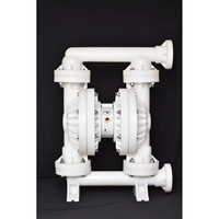 Pompe pneumatique à double diaphragme AOD 500 PTT en plastique PP, actionnée par air, pour transfert de produits chimiques industriels, sans joint/anti-fuite, haute performance