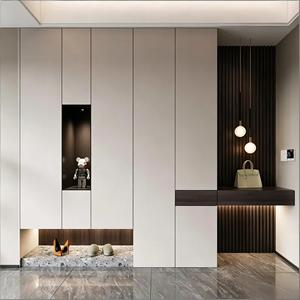 Armadio Modulare Moderno Minimalista Senza Maniglie Bicolore per Mudroom, Progetto Appartamento, Guardaroba di Lusso - Product Image 3