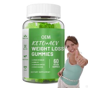 Gummies au vinaigre de cidre de pomme Keto pour la perte de poids, ventre plat et stimulant du métabolisme avec vitamine B3, formule détox amincissante halal - Product Image 1