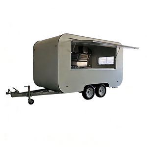 Carrito de Venta Ambulante Multifuncional de Acero Inoxidable para Helados, Desayunos y Aperitivos, Superventas - Product Image 1