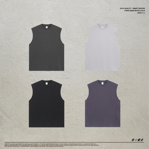 เสื้อกล้ามถักสไตล์วินเทจสำหรับฤดูร้อน ขายส่ง รับผลิตตามแบบ OEM เสื้อยืดออกกำลังกาย เสื้อยืดฟิตเนส เสื้อกล้ามผู้ชาย - Product Image 5