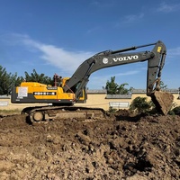 Excavatrice Volvo EC360DL d'occasion en bon état, avec moteur et pompe d'origine, à vendre en Suède