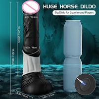Vibromasseur réaliste en forme de cheval vibrant à 7 modes, jouet sexuel pour adultes, vibromasseur monstre dragon pour femmes