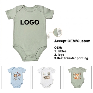 Grazioso Completo Estivo in Cotone 100% a Maniche Corte Tinta Unita <span class=keywords><strong>per</strong></span> <span class=keywords><strong>Neonati</strong></span> e Bambini - Product Image 4