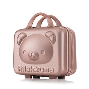 Maleta <span class=keywords><strong>Infantil</strong></span> ALL PASS con Diseño de Oso de Dibujos Animados, Maleta Pequeña de 14 Pulgadas con Caja de Regalo, <span class=keywords><strong>Estuche</strong></span> de Almacenamiento para Niños, <span class=keywords><strong>Estuche</strong></span> de <span class=keywords><strong>Maquillaje</strong></span> y Cosméticos - Product Image 5