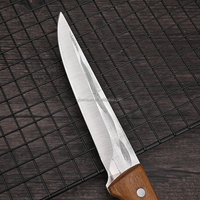 Couteau de Chef Personnalisé de Haute Qualité en Acier Inoxydable, Couteau de Boucher avec Manche en Bois Original, Lot de 2 Couteaux à Découper Écologiques pour Os