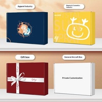 Boîte d'avion double face haut de gamme super résistante et personnalisable avec impression couleur UV et logo sur mesure pour l'emballage cadeau logistique