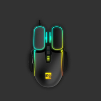 Souris de jeu programmable filaire en dropshipping, macro, 7200 DPI, câble USB, souris de jeu RGB