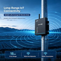 Repetidor de Señal LoRa Configurable BLE, 22dBm, Potencia Ajustable, Unidad de Cascada Multinivel, IP65 Impermeable, 5-15km de Alcance Visible