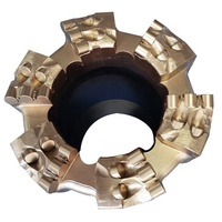 Foret triconique PDC concave non-carottant de 190 mm à 4 lames pour puits d'eau, en acier au carbone forgé, outil de forage
