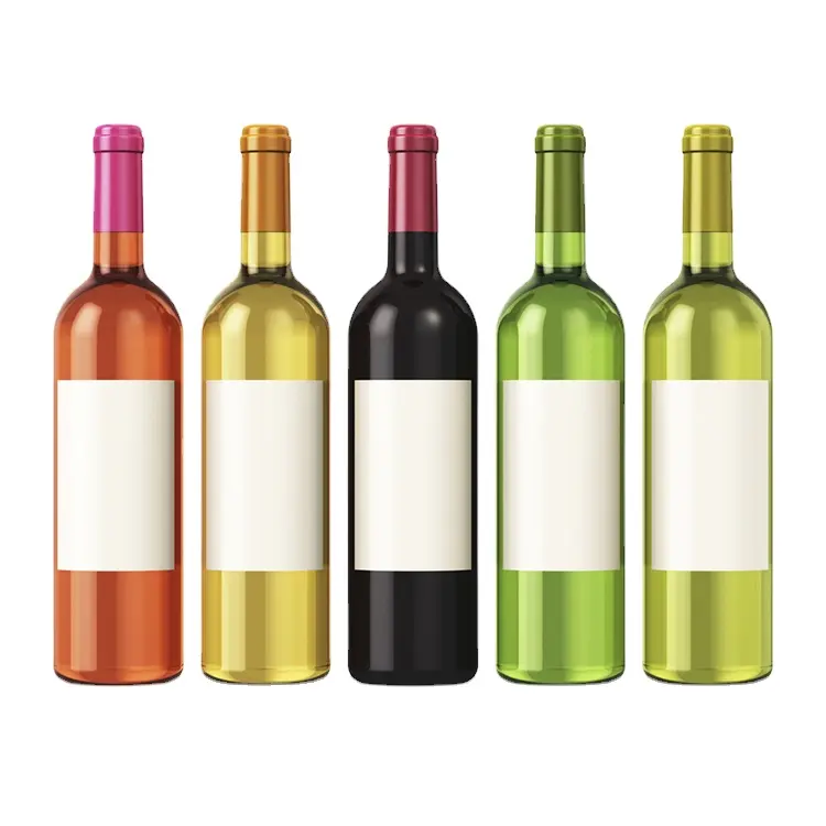 Цветные стеклянные винные бутылки для спиртовых напитков, 275 мл