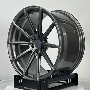 Rines Monobloque Forjados Cóncavos Profundos de 17-22 Pulgadas 5x112 5x120 en Gris Metálico para BMW M2 M3 M4 <span class=keywords><strong>Honda</strong></span> Audi Tesla Mercedes - Product Image 3