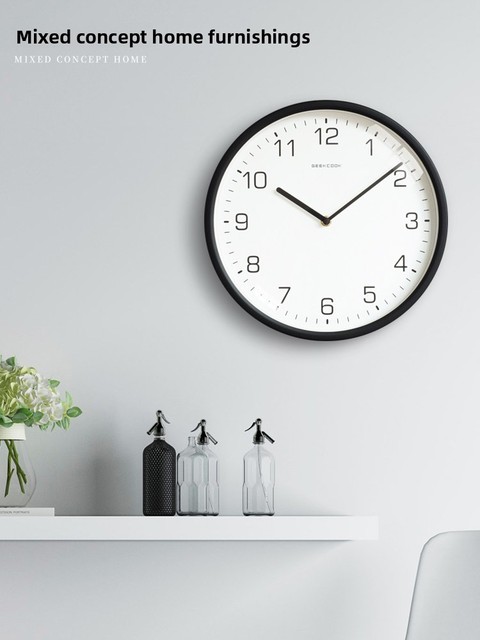 16 Inches Simple Elegant Silent Metal Wall Clock for Living Room Dining Table-2026 Trendy New Design Minimalist Stylish High-End