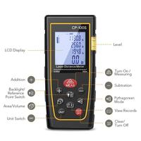 Télémètre laser numérique industriel, alimenté par batterie, portée de 40 m, précision de 2 mm, prise en charge du calcul pythagorien