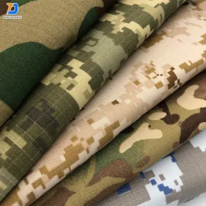 Jinda Wholesale Hot Sale various colors for choosing ripstop stretch polyester and cotton camo fabric