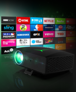 Vivibright F40 OEM hot-bán máy chiếu 1080P LED + LCD rạp hát tại nhà kinh doanh giáo dục môi trường máy chiếu di động - Product Image 4