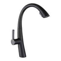 Robinet de salle de bain moderne à poignée unique en céramique avec finition nickel brossé