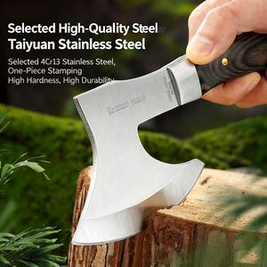 <span class=keywords><strong>Ascia</strong></span> Multifunzionale Portatile con <span class=keywords><strong>Manico</strong></span> in Legno Colorato <span class=keywords><strong>per</strong></span> Campeggio e Soccorso, <span class=keywords><strong>Ascia</strong></span> EMHTiii <span class=keywords><strong>per</strong></span> Idee Regalo di Natale - Product Image 2