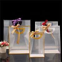 Sac Cadeau Transparent en PVC, Emballage Plastique Tendance Personnalisable