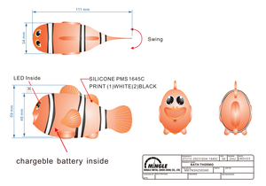 Best Selling <span class=keywords><strong>Wholesale</strong></span> Little Fish Shape <span class=keywords><strong>Baby</strong></span> Kid Toddlers Termômetro de banho Material Segurança Infantil Criança Brinquedos Termômetros de banho - Product Image 5