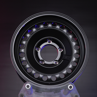 عجلات من سبائك الألومنيوم المطروقة بتصميم ADV GT مقاس 5x114.3 بقياسات 18 و19 و20 بوصة بلون أسود لامع لسيارات نيسان GTR ولكزس IS RC