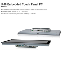 24 pouces étanche IP65 support mural robuste rs485 rs232 écran industriel tout en un tablette intégrée écran tactile PC/ordinateur