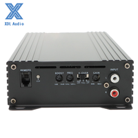Amplificateur de puissance compact de classe D haut de gamme 500W * 2CH pour système audio de voiture égaliseurs de séparation à 2 canaux croisés largeur 103mm