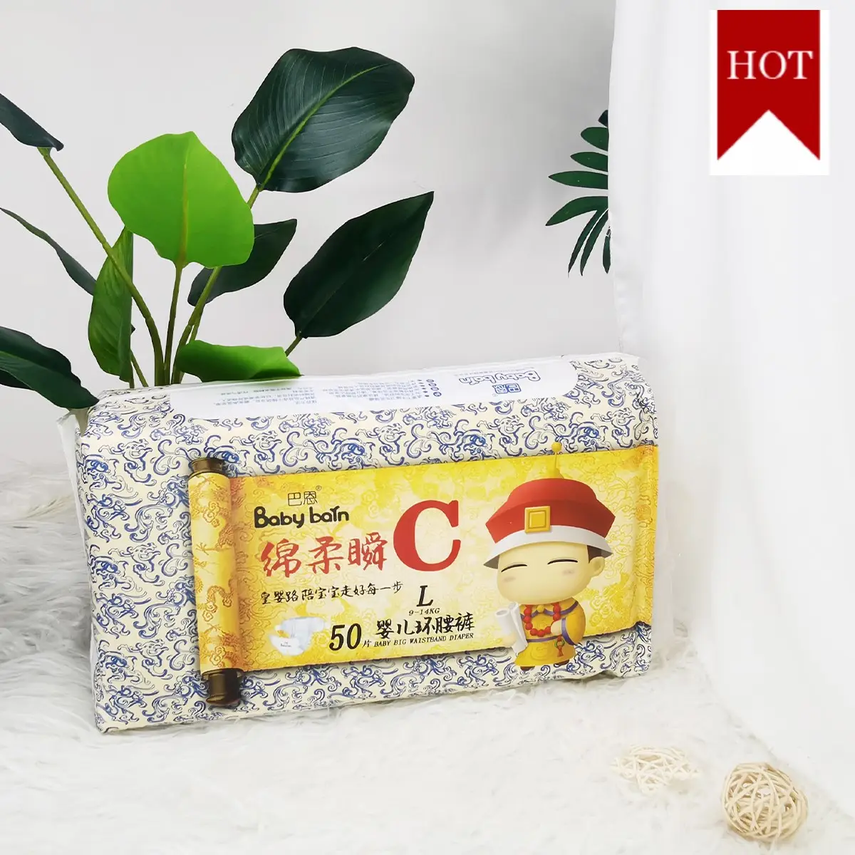 Celana popok bayi sekali pakai kualitas Premium katun tanpa anyaman berbasis air sensitif popok bayi