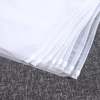 Nouvel emballage en plastique Logo personnalisé sac à fermeture éclair en plastique givré mat pour vêtement t-shirt maillots de bain vêtements